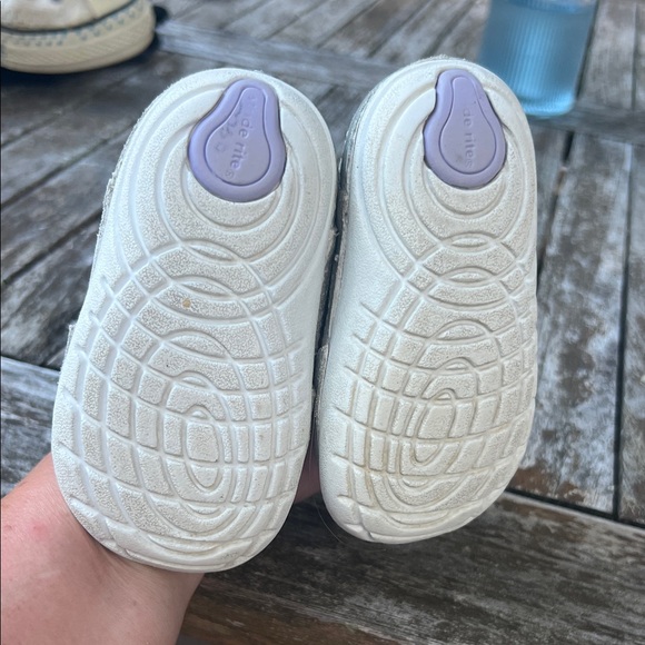 Stride rite Sparkly Silver and Purple Kids Shoes - Picture 4 of 5